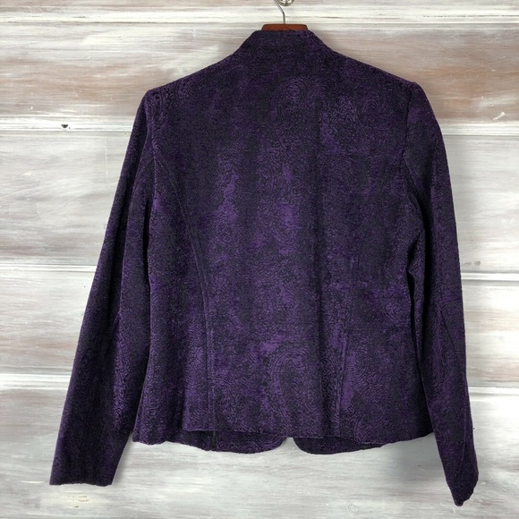 Renaissance Blazer Jacket Purple Tapestry M - Picture 4 of 6